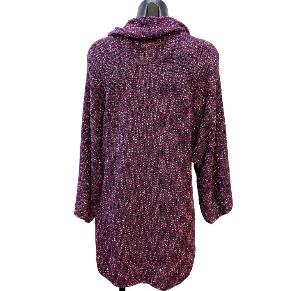 *NWT Coldwater Creek Purple Blouse Cowlneck Pullover Sweater Size 1X - Picture 4 of 5